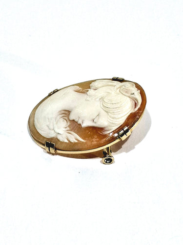 Broche Broche Camée Coquillage En Or 58 Facettes