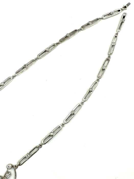 Collier Collier 19ème or, argent et diamants (5.4ct) 58 Facettes