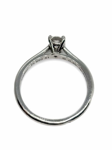Bague 51 Solitaire 1895 en platine de Cartier 58 Facettes 1180