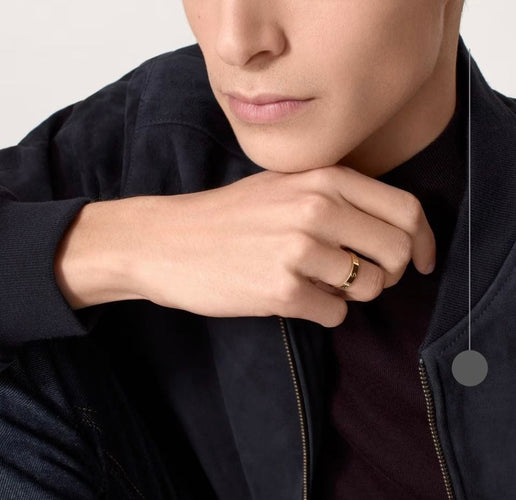 Bague 51 Alliance Love Cartier petit modèle or rose 18 carats 58 Facettes