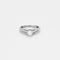 Bague 51 Solitaire or blanc diamant 58 Facettes LP973/13