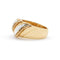 Bague Bague en or blanc et jaune sertie de diamants de 0,42 ct 58 Facettes 13238