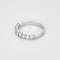 Bague 58,5 Alliance semi pavé en or blanc et diamants 58 Facettes B250483