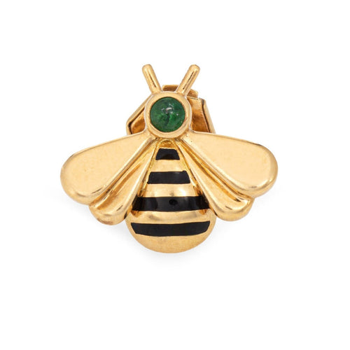 Broche CARTIER - Broche abeille en or jaune et émeraude, vers 1990 58 Facettes G13934