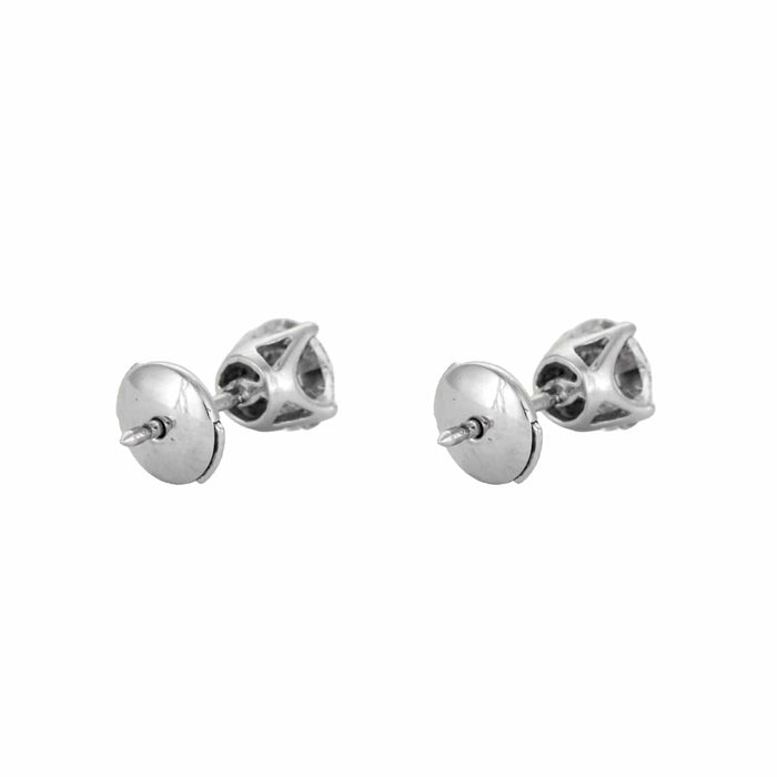 Boucles d'oreilles Puces d'oreilles or blanc et diamants 58 Facettes BO/230068