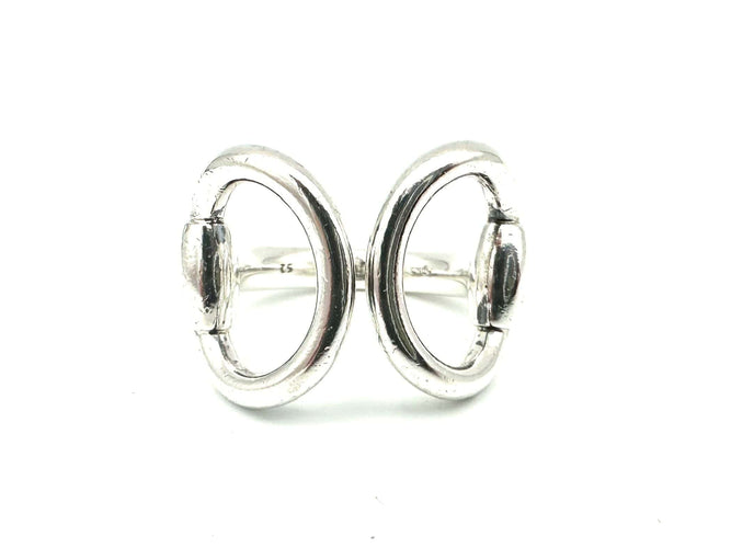 Bague 52 HERMES. Collection "Nausicaa", bague en argent 58 Facettes