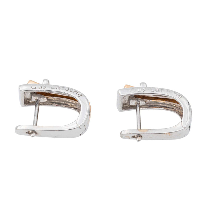 Boucles d'oreilles Guy Laroche Boucles d'oreilles Dormeuses Or blanc 58 Facettes 3298906CN