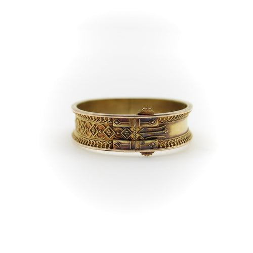Bracelet Bracelet en filigrane de style étrusque néo-étrusque en or 14 carats 58 Facettes