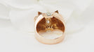 Bague 50.5 Bague Tank or rose diamants 58 Facettes 32825