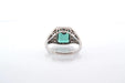 Bague 54 Bague vintage Art Déco Tourmaline verte 58 Facettes 25310