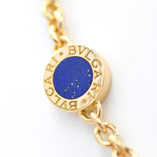 Collier BULGARI - Collier Bulgari en or jaune avec jade, corail et lapis 58 Facettes