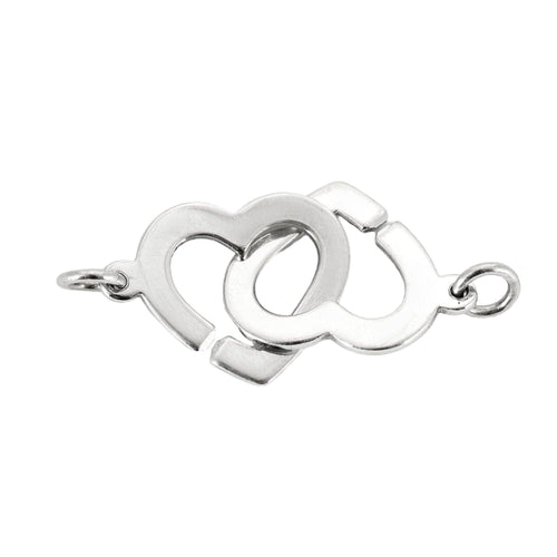 DINH VAN - R12 - Double coeurs - or blanc 58 Facettes SMA0161