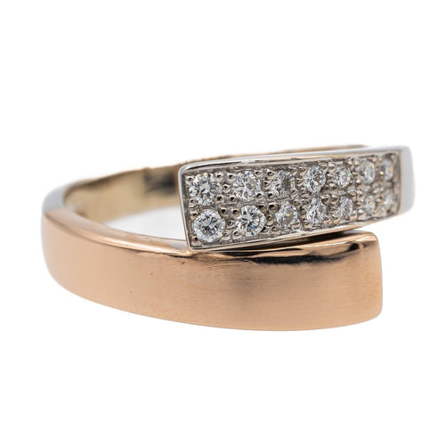 Bague 52 Bague Or blanc, Or rose Diamant 58 Facettes 2729081CN