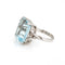 Bague 52 Bague Cocktail diamants aigue-marine 10 cts 58 Facettes G13156