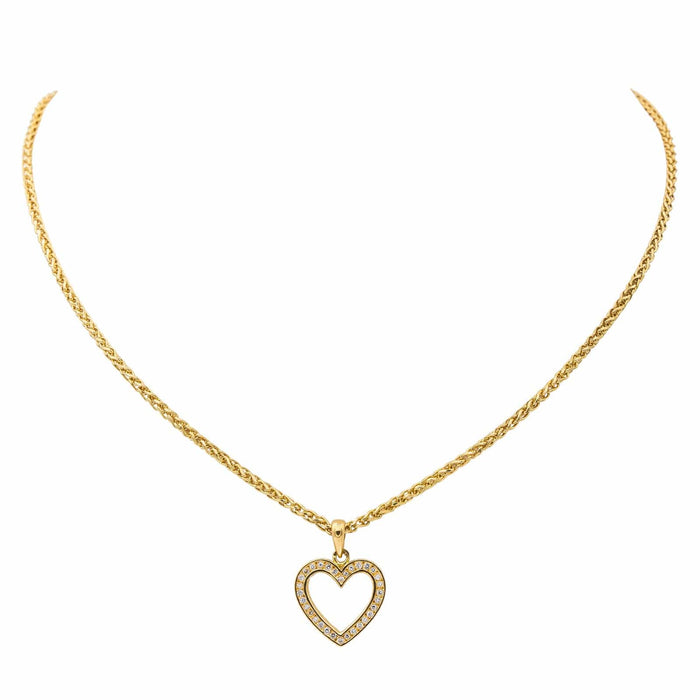 Collier Collier Coeur Or jaune Diamant 58 Facettes 3243919CN