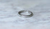 Bague 53 Alliance Art Déco diamants sur platine 58 Facettes