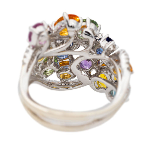 Bague 50 Bague Or blanc Saphir 58 Facettes 2826012CN