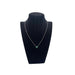 Necklace White Gold Emeralds and Diamonds Necklace 58 Facettes
