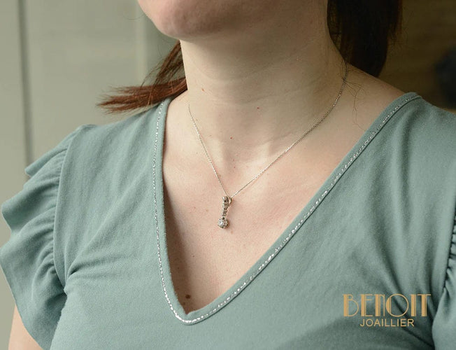 Pendentif Pendentif platine diamants 58 Facettes A10377