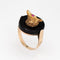 Bague 51 Bague Loup Art Déco Vintage Or Jaune, Onyx 58 Facettes G14109