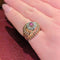 Bague 52 Bague or rose et rubis 58 Facettes 28993