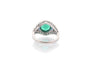 Bague 54 Bague art déco émeraude, saphirs et diamants en platine 58 Facettes 25727 25292