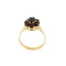 Bague 57 Bague fleur avec grenats 58 Facettes 39634