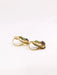 Garnet green enamel grapevine sleeper earrings 58 Facettes J330