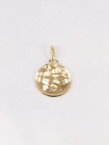 Pendentif Médaille amour Augis ronde Plus qu'hier moins que demain or jaune diamant rubis 58 Facettes J545