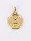 Pendentif Médaille amour Augis ronde Plus qu'hier moins que demain or jaune 58 Facettes J625