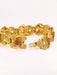 Bracelet Vintage flower gold amati and ruby ​​bracelet 58 Facettes J338