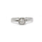 Bague 57 Solitaire or blanc et diamant 58 Facettes 170138R