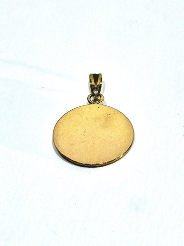 Pendentif Médaille de la Vierge en or 18 carats jaune et or rose 58 Facettes