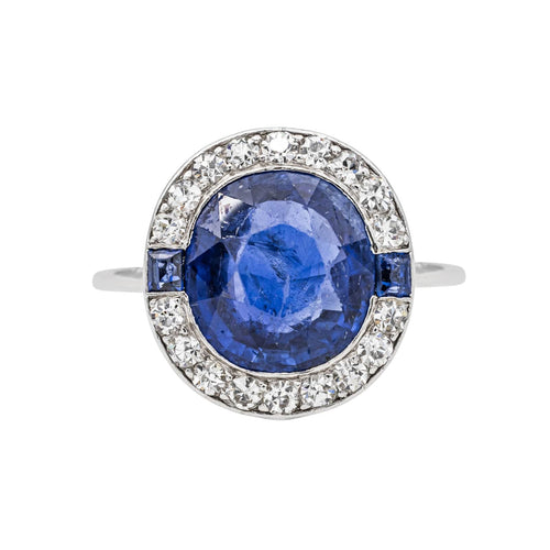 Bague Bague Platine Saphir 58 Facettes 3672192CN