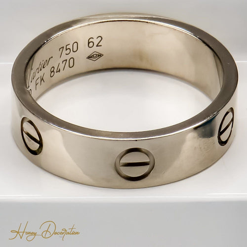 Bague 62 CARTIER - Luxuriöser Goldring LOVE aus white gold 58 Facettes 2569