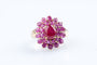 Bague 52 Bague fleur rubis 3,35 ct en or jaune 18K 58 Facettes BGRUBIOC583-107