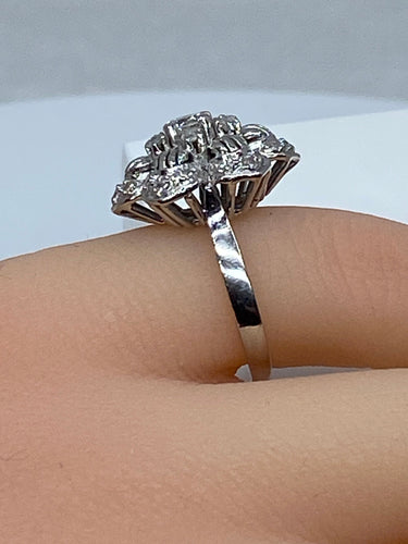 Bague 48 Bague Fleur Diamants 58 Facettes AB69