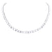 Necklace Platinum river necklace, baguette diamonds. 58 Facettes 33184