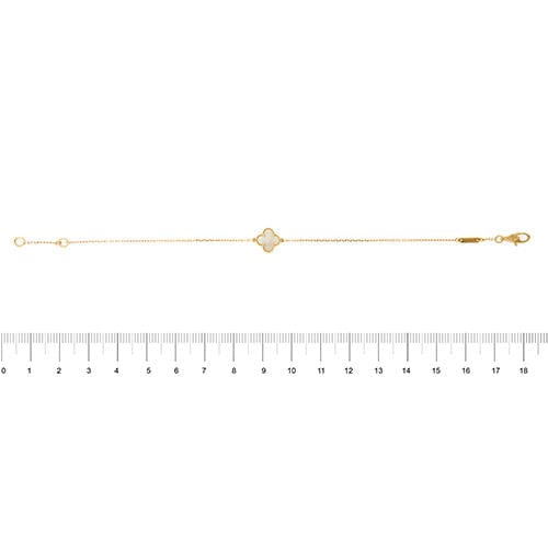 Bracelet Van Cleef & Arpels - Bracelet Trèfle à Quatre Feuilles en Nacre 58 Facettes 39299