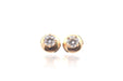 Boucles d'oreilles Puces d'oreilles en or jaune et diamants 58 Facettes 25731 25704d