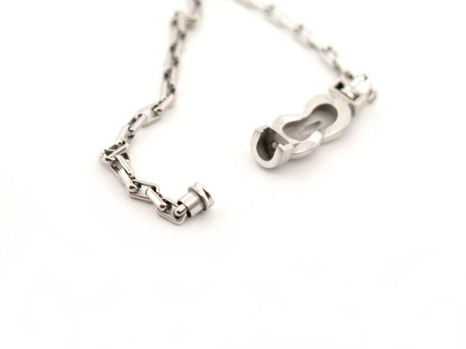 Bracelet bracelet FRED chance infinie mm diamants & chaine or blanc +cable vert 58 Facettes 263860