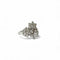 Bague 57 Bague fleurs or gris diamants 58 Facettes REF2531-298