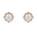 Earrings Akoya pearl diamond earrings yellow gold 58 Facettes 24-077