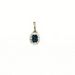 Pendentif Pendentif Pompadour Or Blanc Saphir & Diamant 58 Facettes E3PE-GS28851