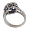 Bague 55.5 Bague en or blanc avec saphir et diamants 58 Facettes G3860