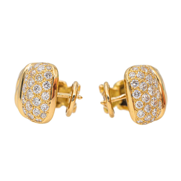 Boucles d'oreilles Boucles d'oreilles Or jaune Diamant 58 Facettes 3036217CN