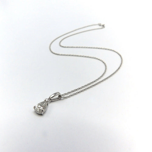 Collier Collier diamant signature en forme de poire avec or 58 Facettes