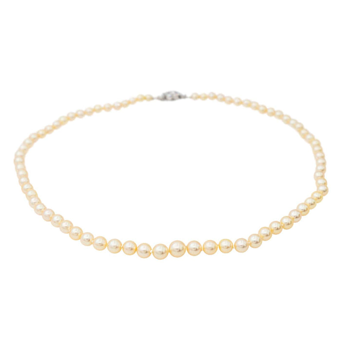 Collier Collier Perle Or blanc Perle 58 Facettes 3132897RV