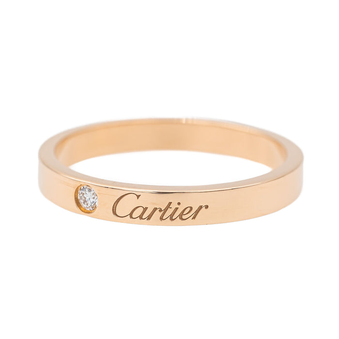 Cartier Bague Alliance C de Cartier Or rose Diamant