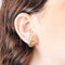 Boucles d'oreilles Boucles d'oreilles Gerbes, or jaune et rubis de synthèse 58 Facettes FON1803